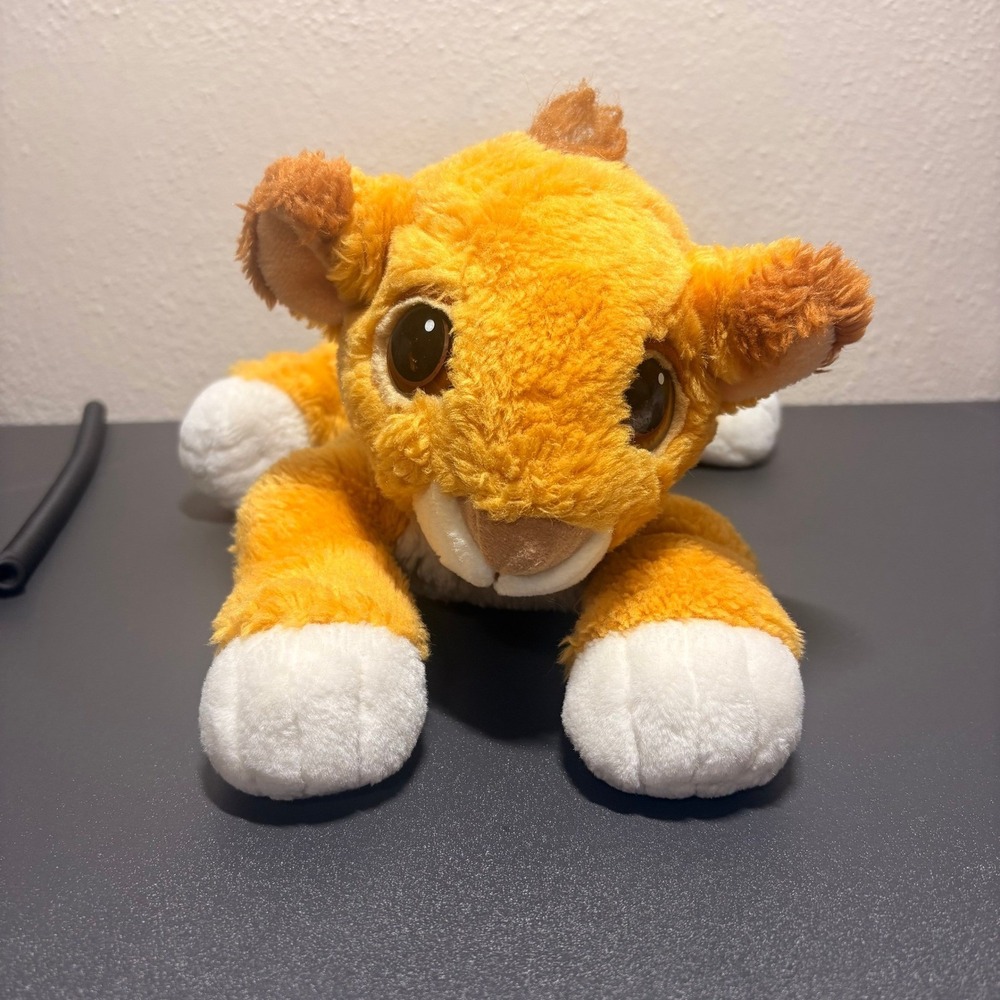 Vintage Disney The Lion King Simba Plush Stuffed Animal 18 Inch Floppy Lion Toy